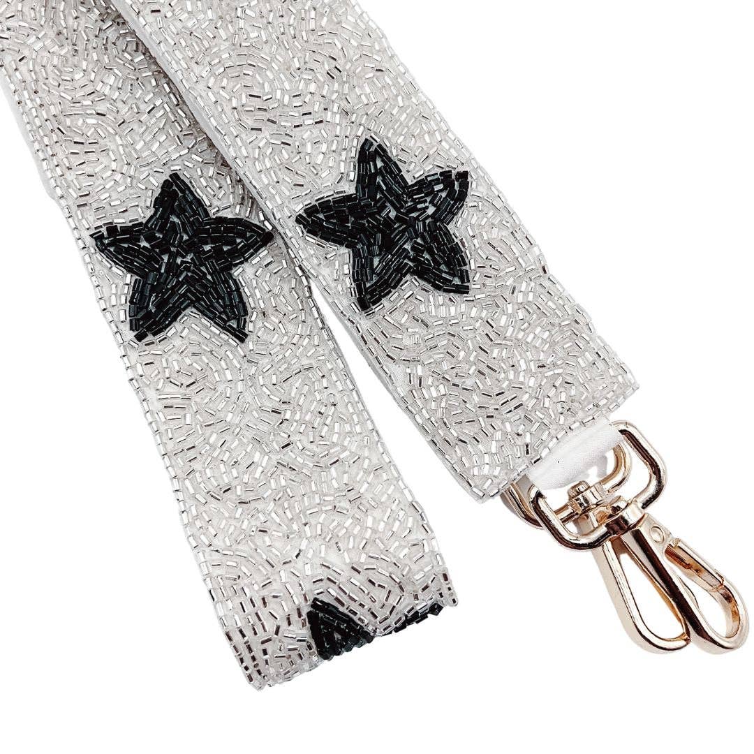 Silver& Black Star Beaded Strap