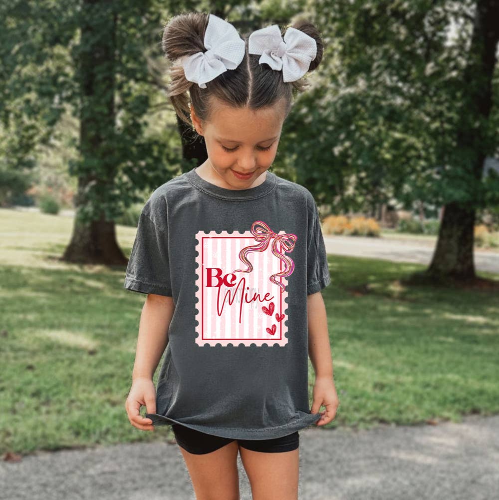 Be Mine Postage DTF Heat Transfer: Youth