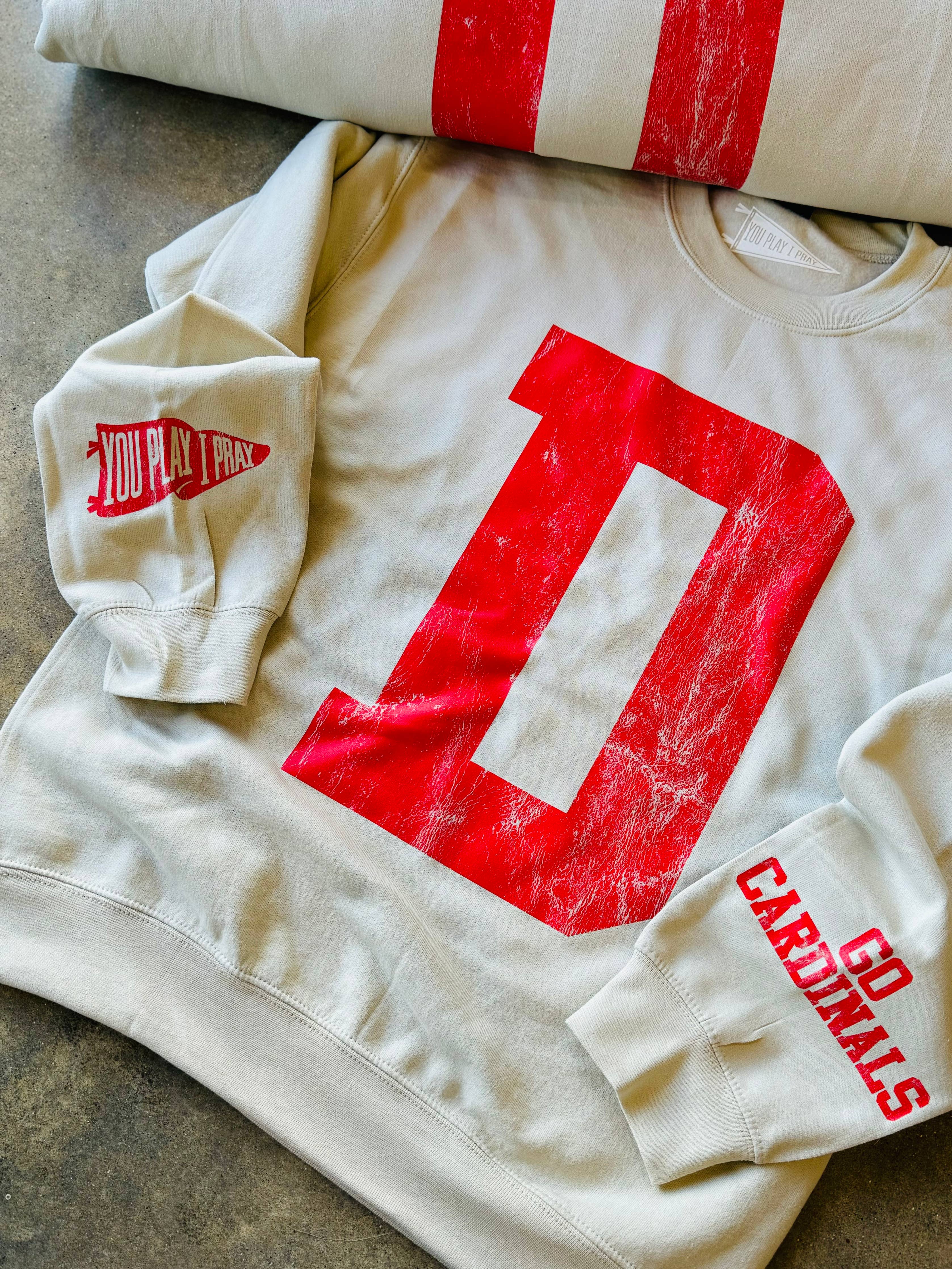 Custom #1 Fan | Gameday Sweatshirt | Graphic Tee: L