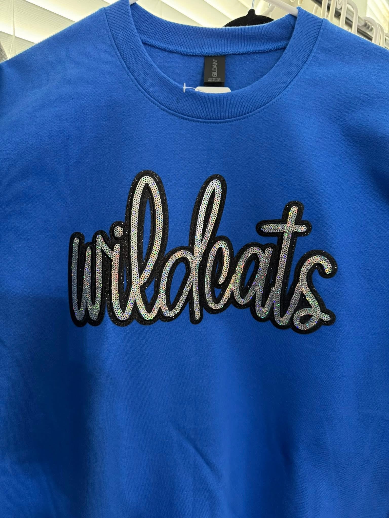 Blue & Sparkly  Wildcat Sweatshirt